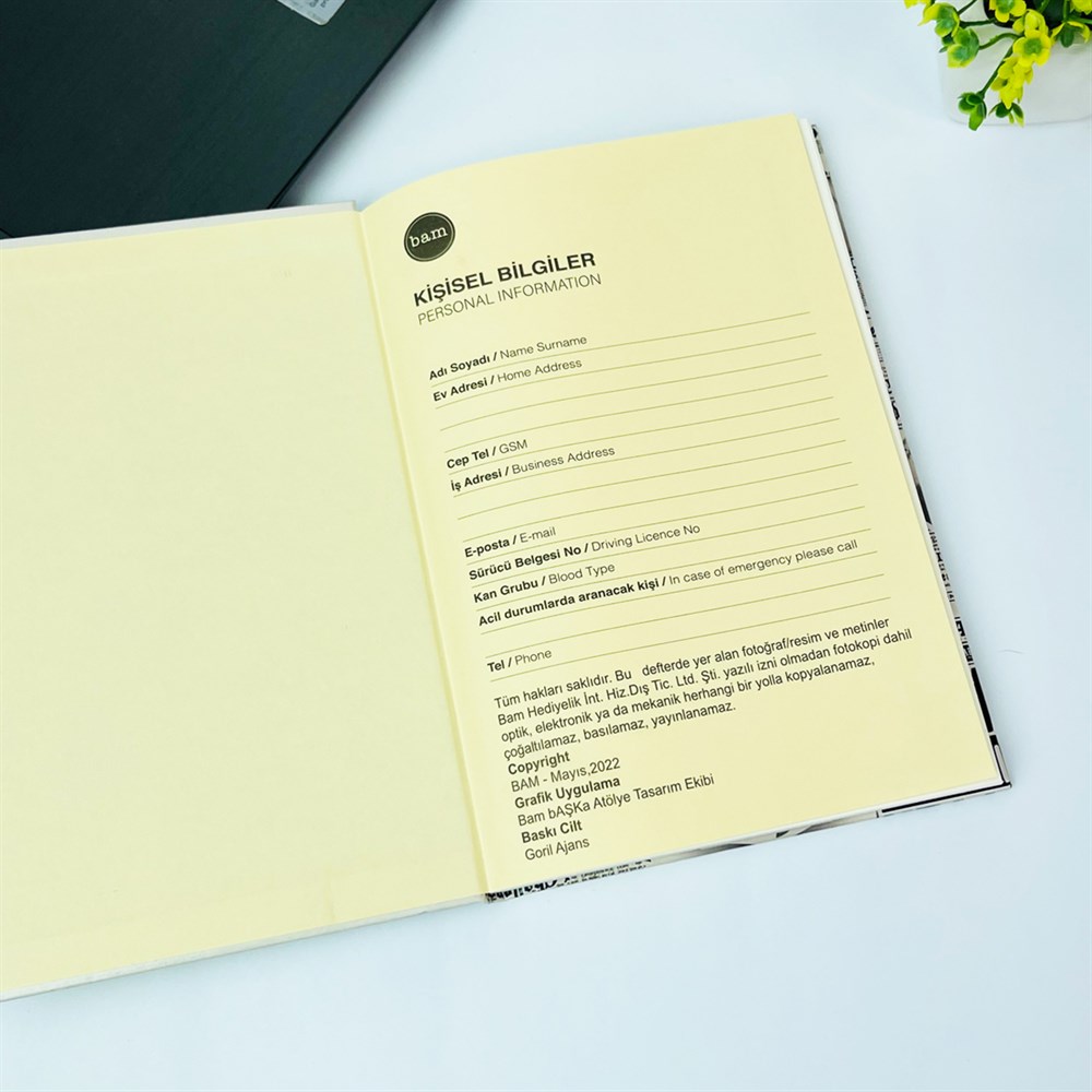 Rüyalar Gerçek Oluyor Tasarımlı Lastikli Defter
