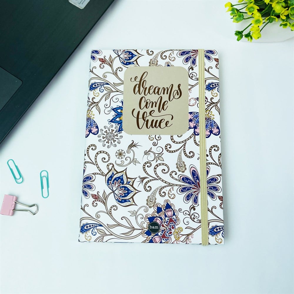 Rüyalar Gerçek Oluyor Tasarımlı Lastikli Defter