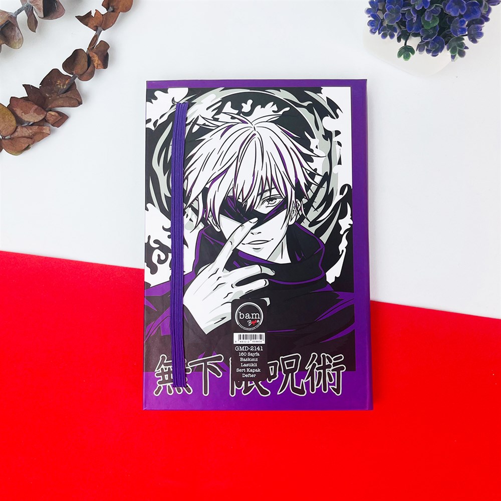 Satoru Gojo Tasarımlı Lastikli Defter