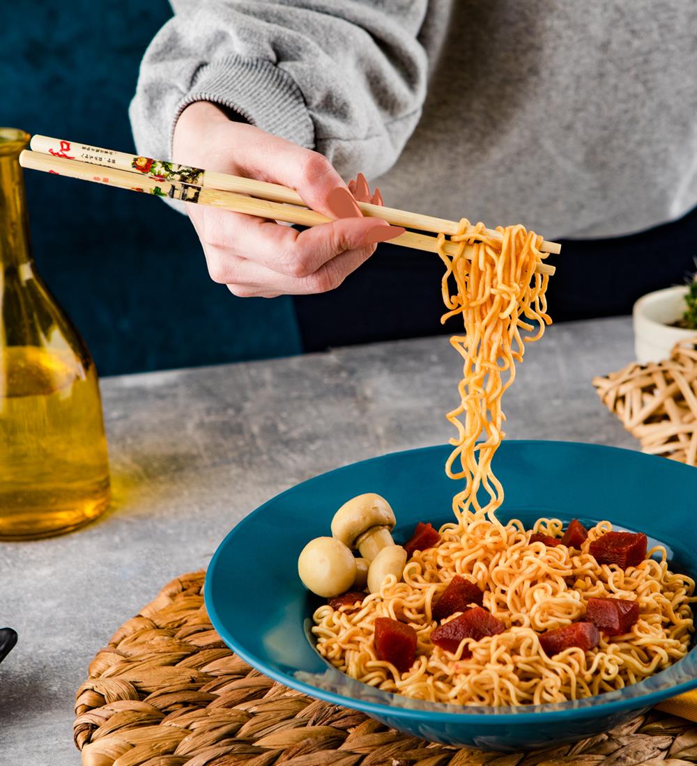 Seramik Noodle Makarna Tabağı Mavi