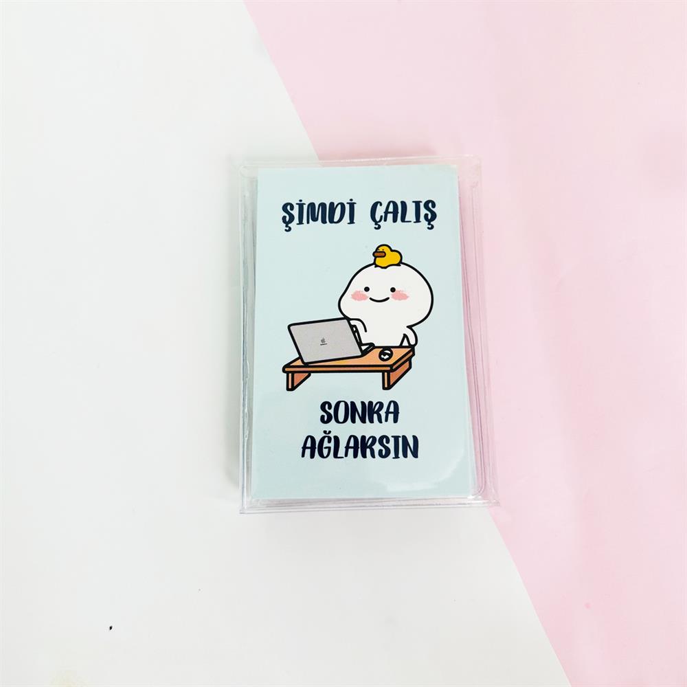 Şimdi Çalış Sonra Ağlarsın  PP Mini Çanta Defter