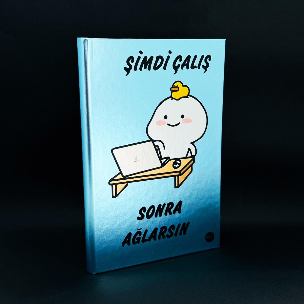 Şimdi Çalış Sonra Ağlarsın Tasarımlı Metal Kapaklı Lastikli Defter