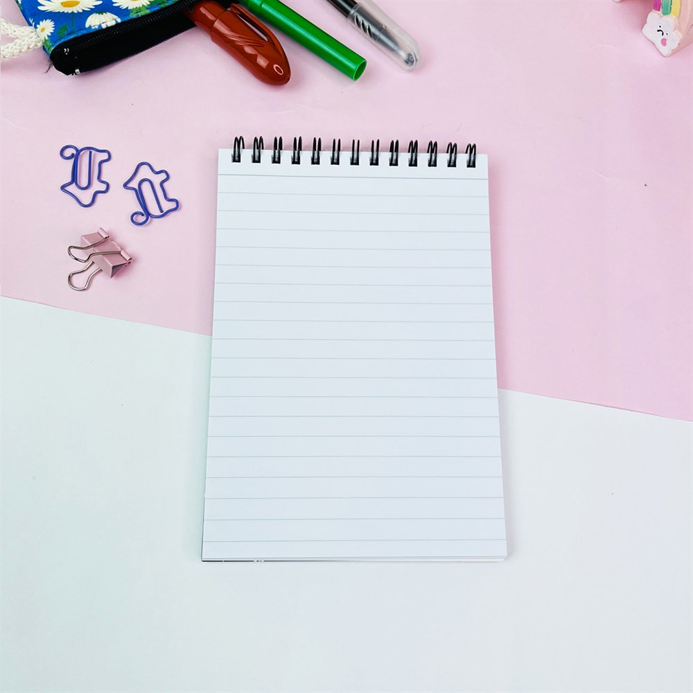 Sushi Tasarımlı Spiralli Defter