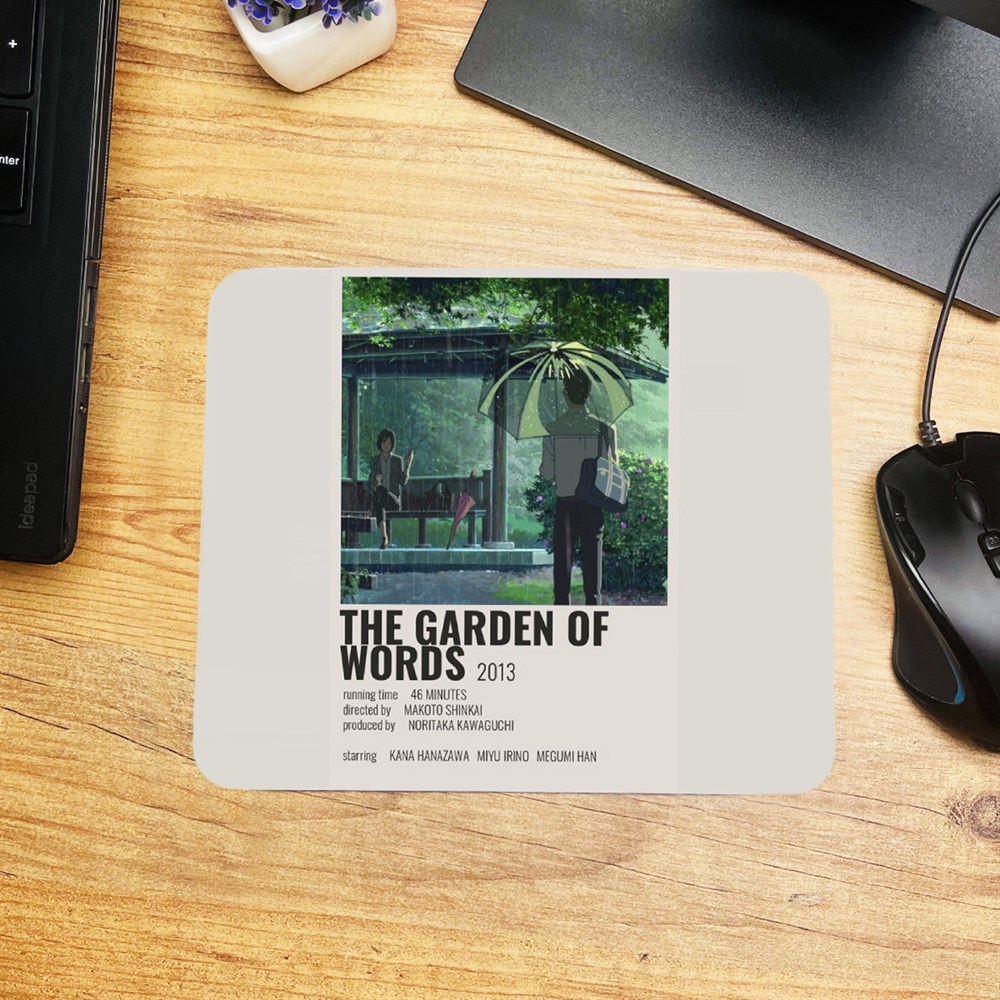 The Garden of Words Tasarımlı Mouse Pad