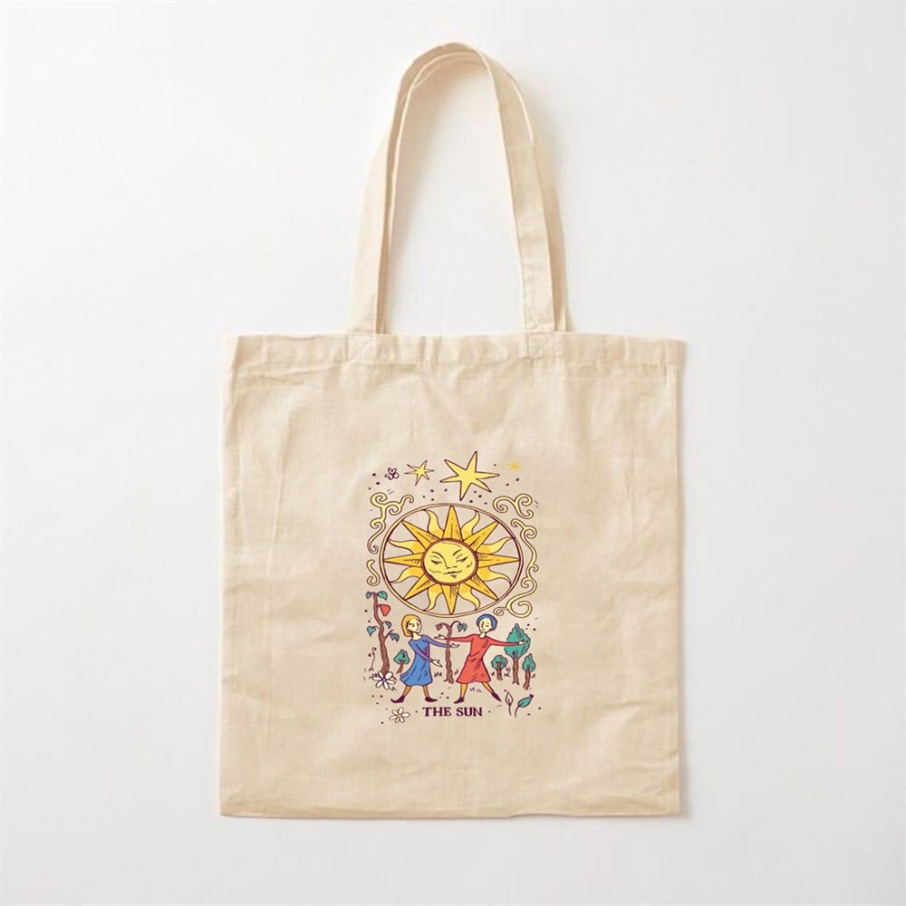 The Sun Retro Tasarımlı Bez Çanta