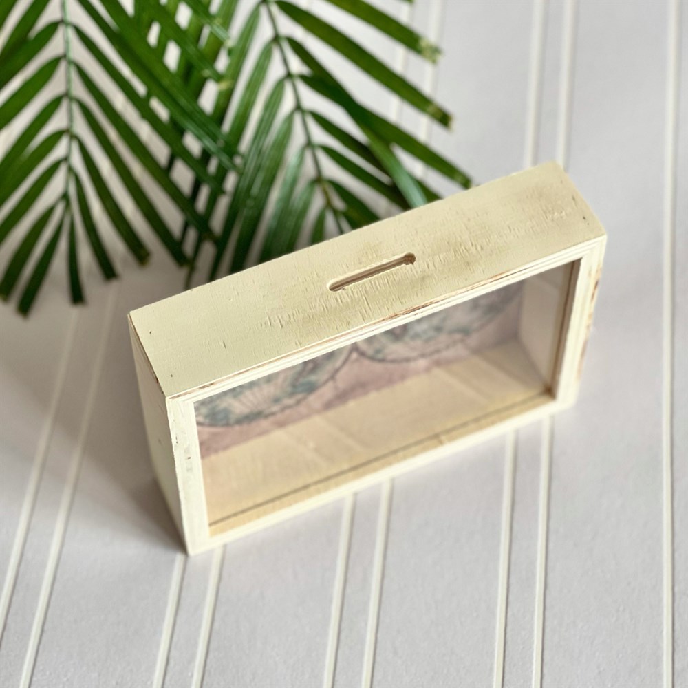 The Word Wooden Money Box