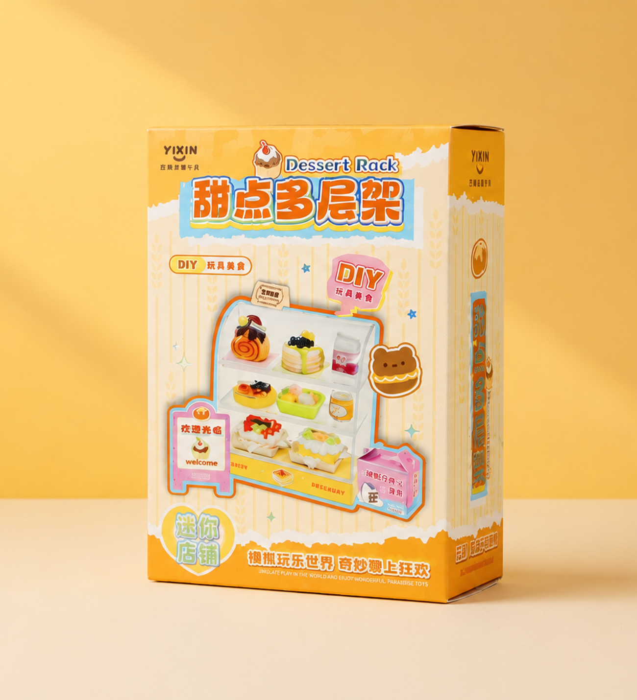 Tinyverse Dessert Rack - Kendin Yap (DIY) Minyatür Tatlı Reyonu X12