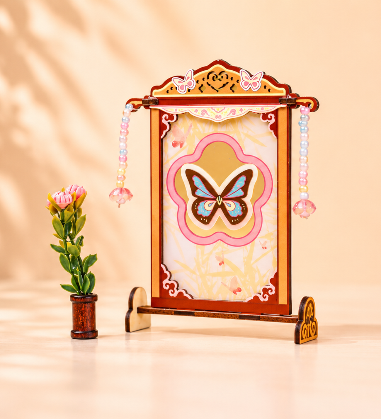 Tinyverse Geleneksel Çalışma Odası - Kendin Yap (DIY) Minyatür Seti (Model: ZH-06) X16