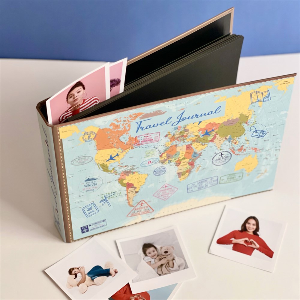 Travel Journal Photo Album w/Stickers