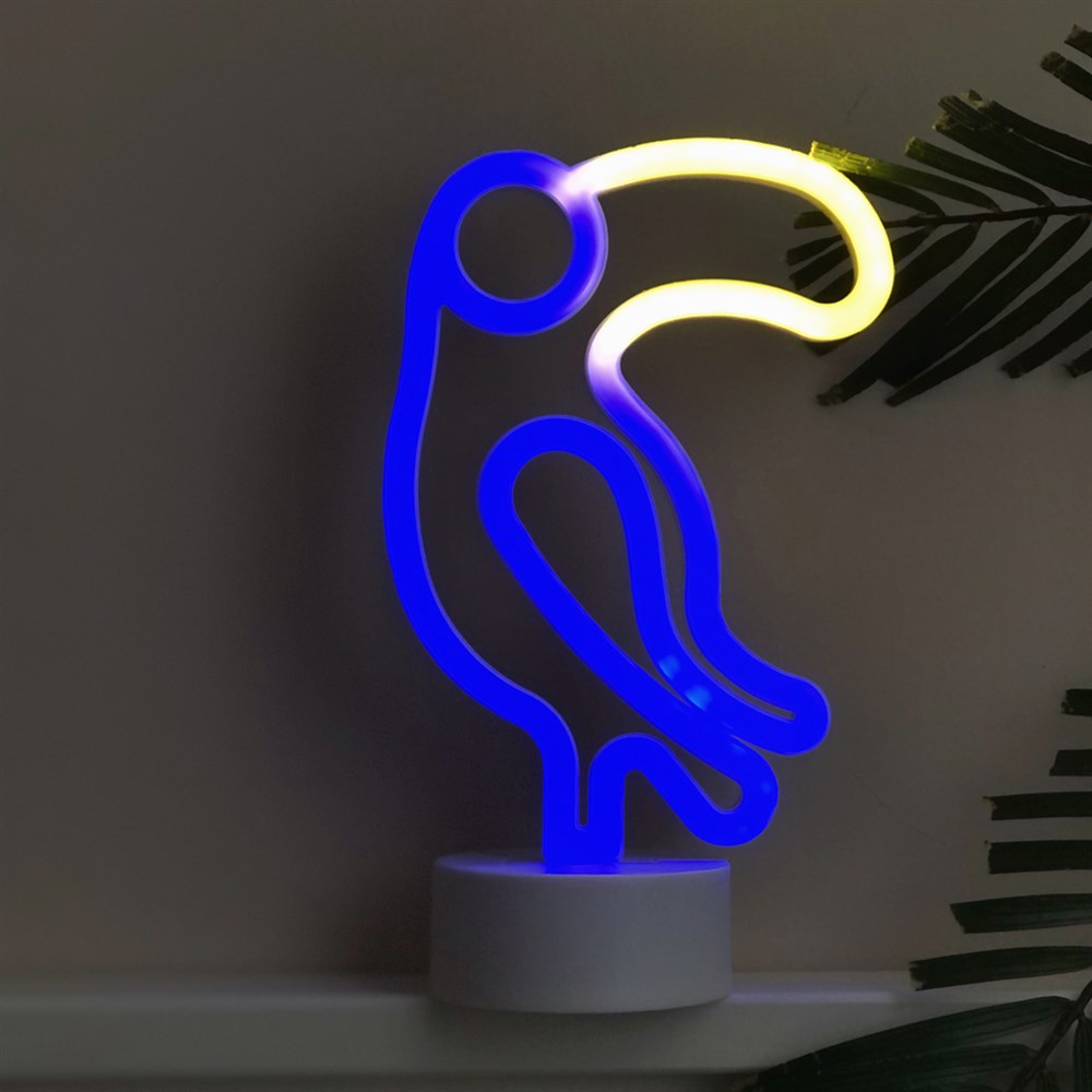 Tropik Kuş Neon Lamba