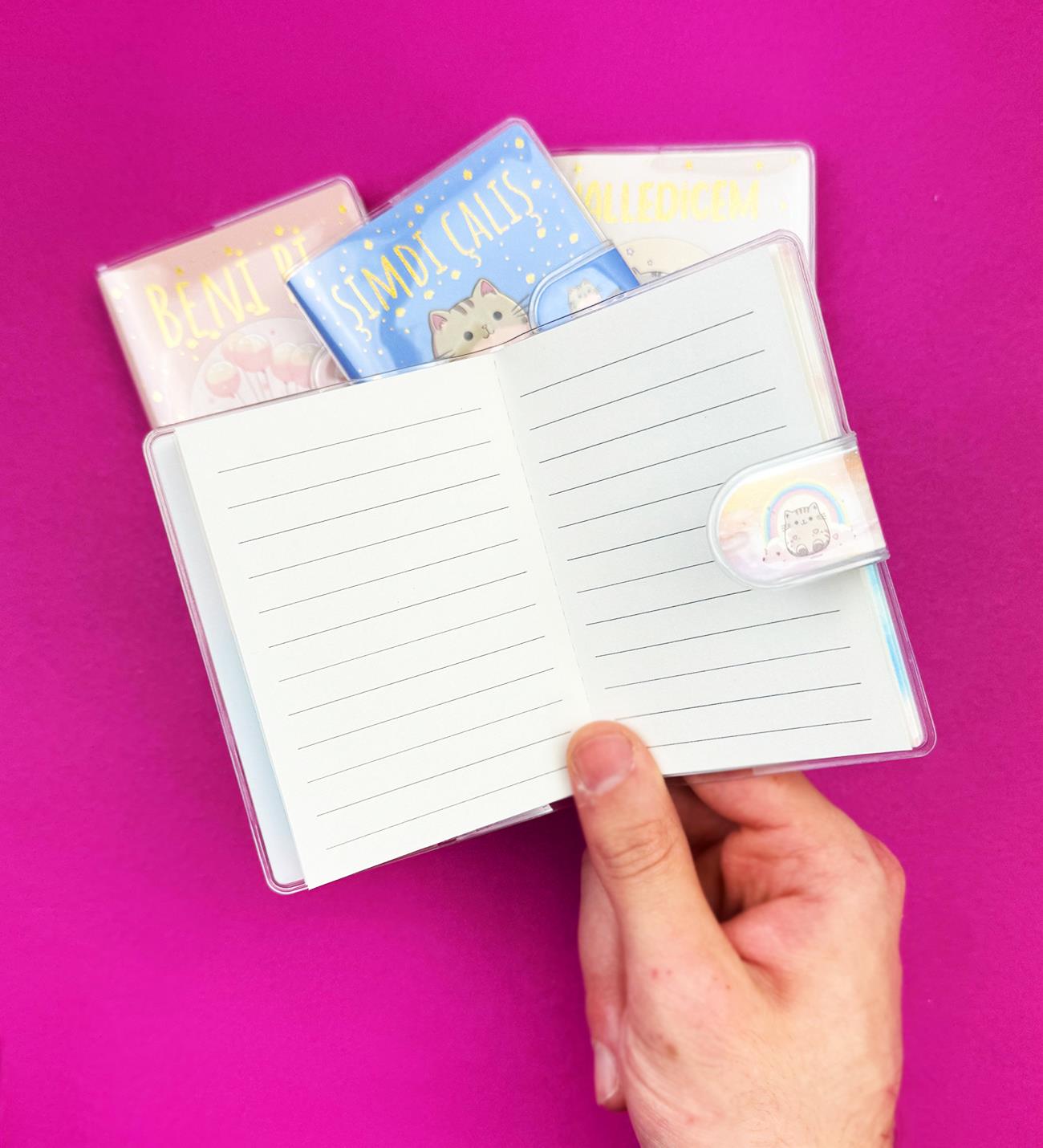 Türkçe Motto Cırt Kapak Defter x20