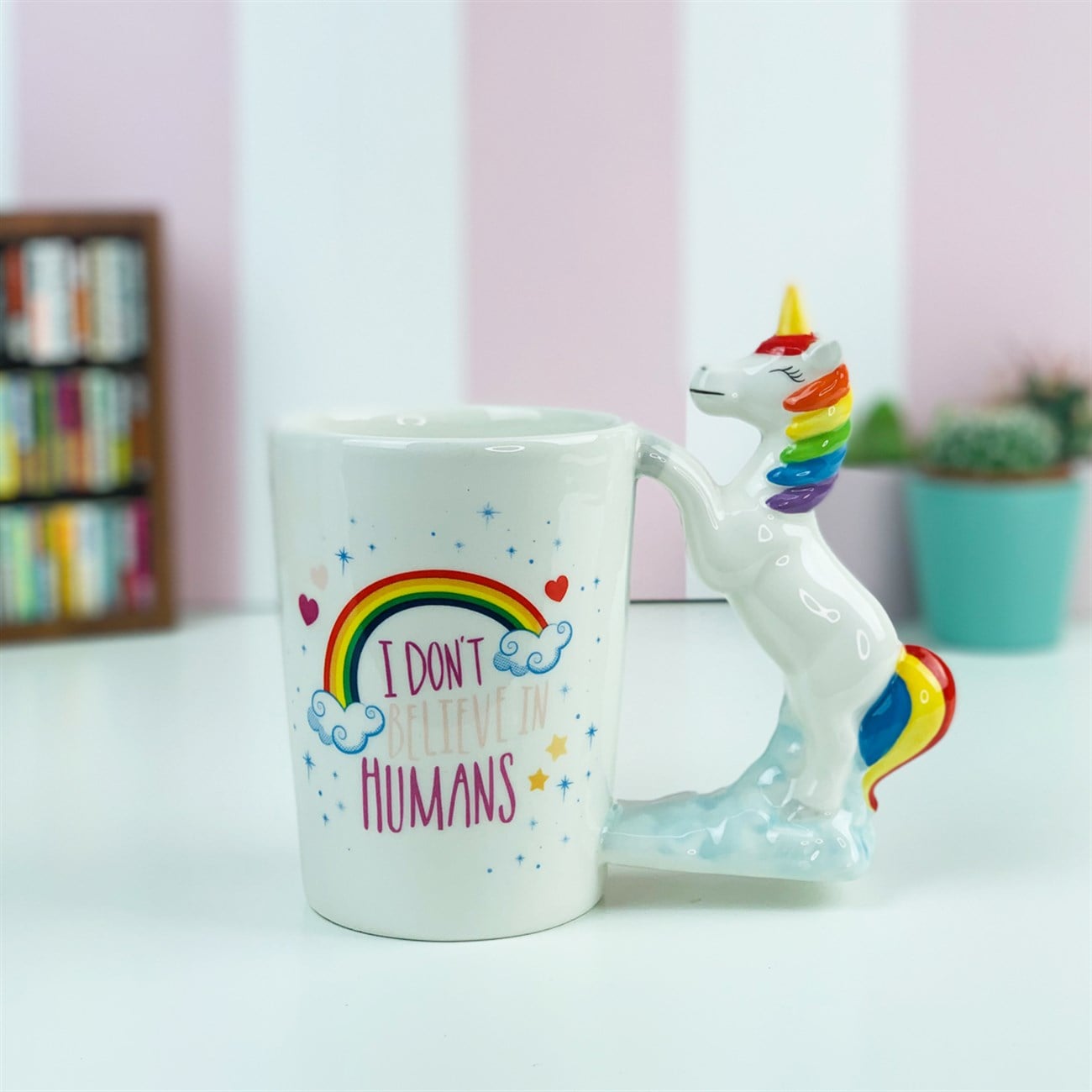 Unicorn 3D Kulplu Kupa