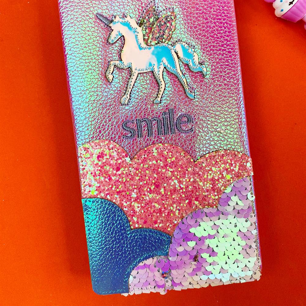 Unicorn Tasarımlı Pullu Kabartmalı Defter