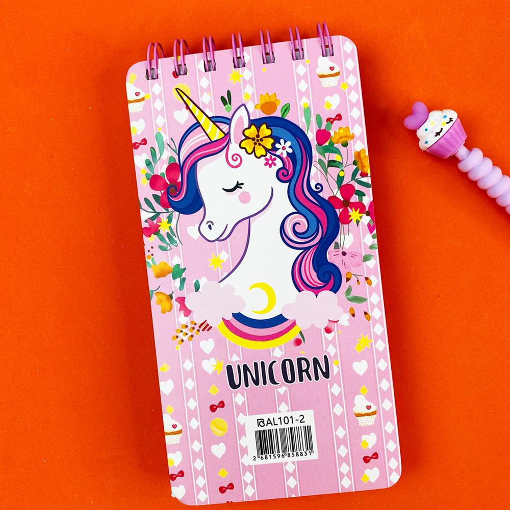 Unicorn Tasarımlı Pullu Kabartmalı Defter