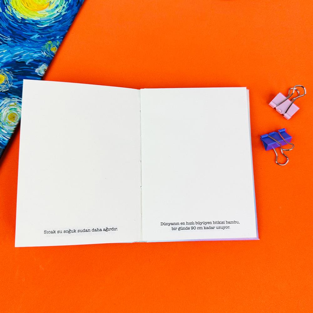 Unutmayın Ki Bana Hiçbir Şey Olmaz Tasarımlı Sert Kapaklı Lastikli Mini Defter