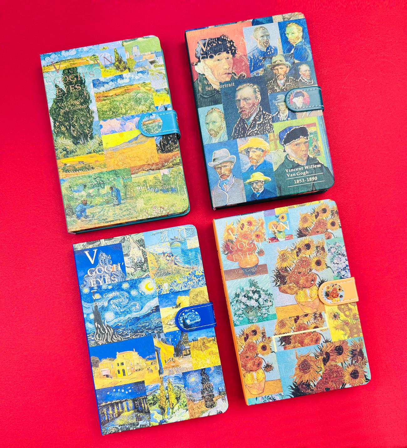 Van Gogh Kolaj Mıknatıs Kapak Defter 19x12,5 Cm x12