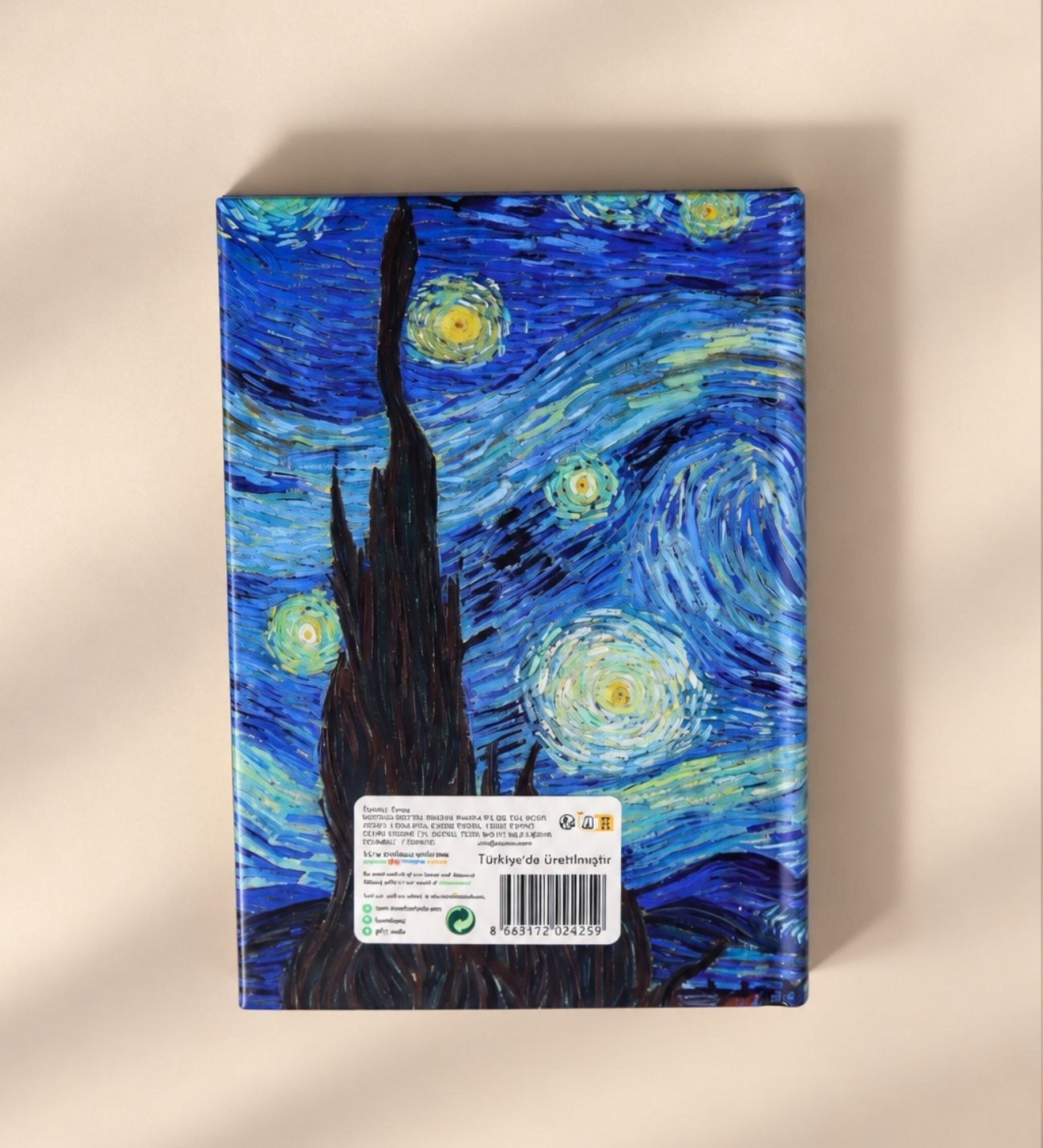 Van Gogh Tasarımlı Sert Kapaklı Mini Defter