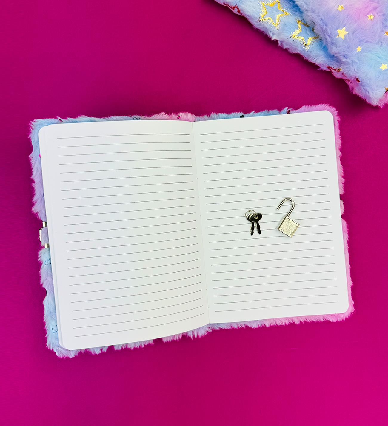 Yaldızlı Peluş Defter
