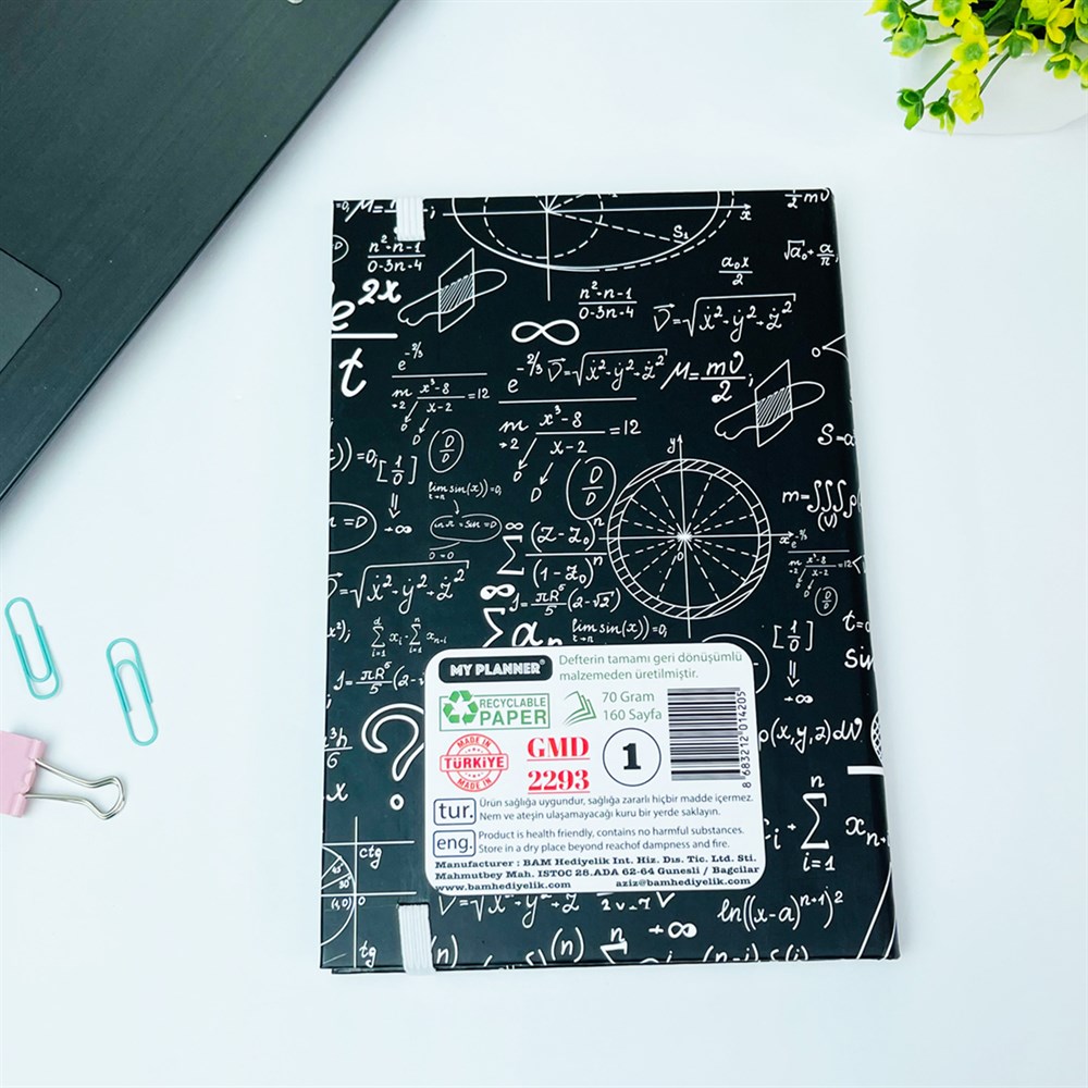 Yanlış Anlaşılan Dahiyim Tasarımlı Lastikli Defter
