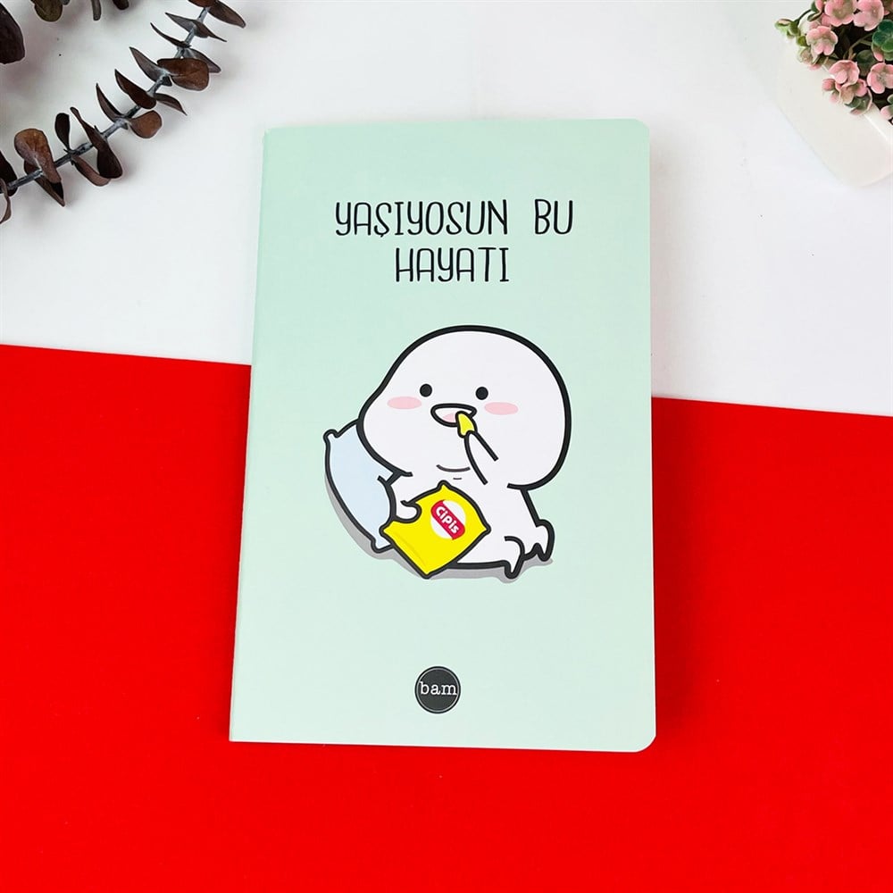 Yaşıyosn Bu Hayatı Tasarımlı Lak Defter