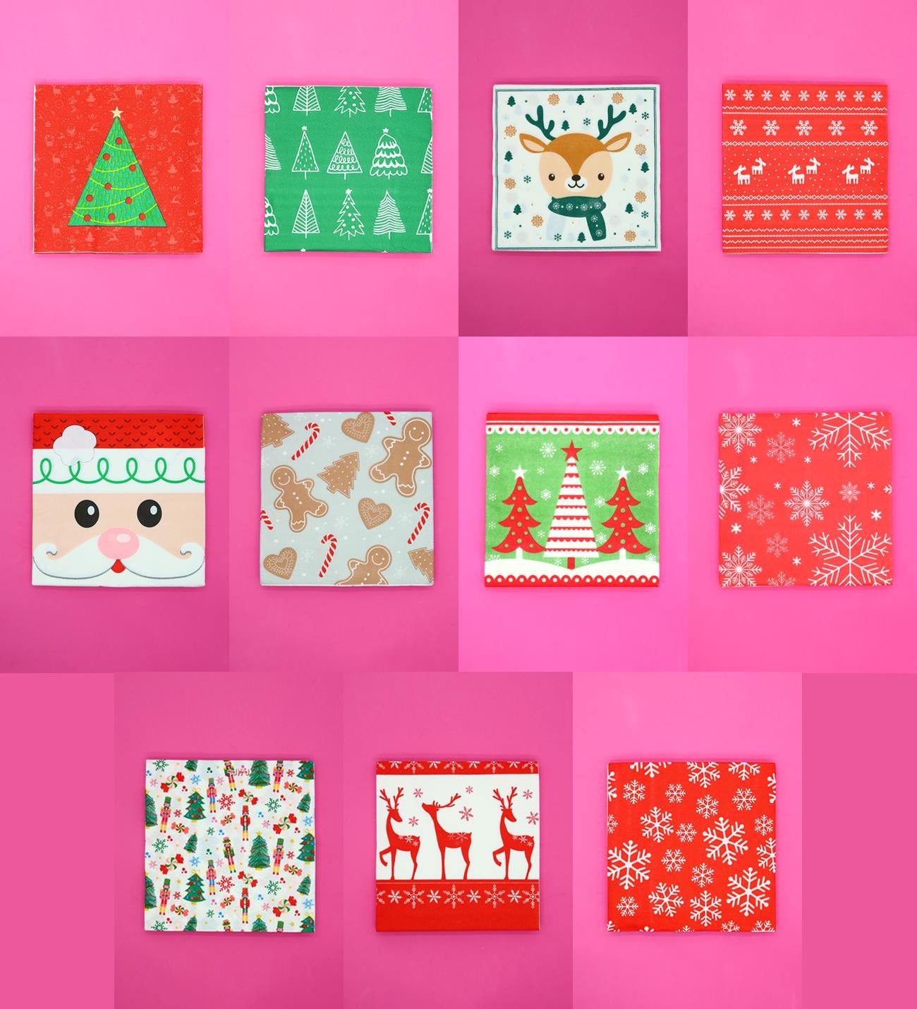 Yılbaşı Desenli Peçete x12