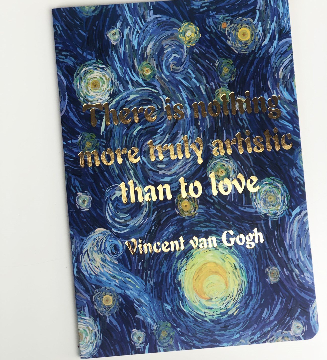 Yıldızlı Gece Tasarımlı Lak Defter