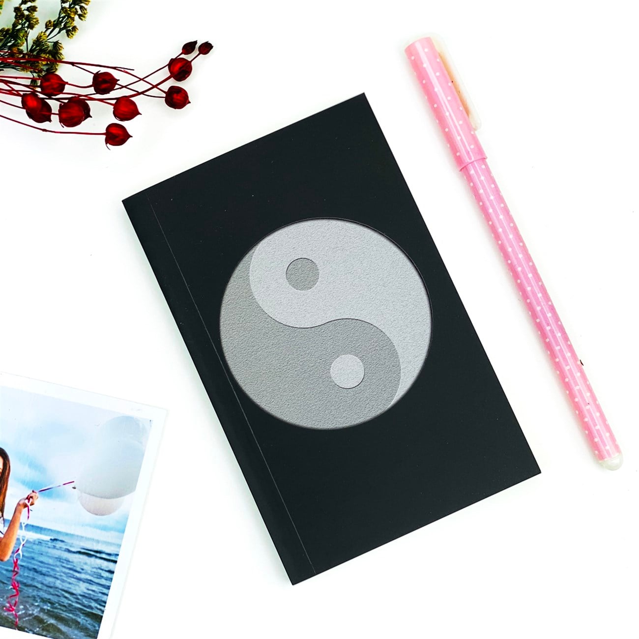 Ying Yang Tasarımlı Toptan Cep Defteri