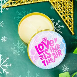 Love Is In The Air Tin Box Candle Customizable