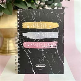  Believe Dream Shine Tasarımlı Konuşan Ajanda 