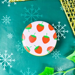 Strawberry Tin Box Candle Customizable