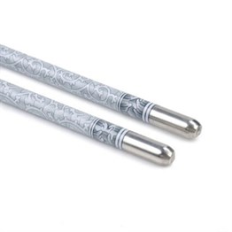 Desenli Metal Chopstick 5li