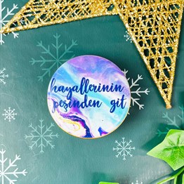 Hayallerinin Peşinden Git Tin Box Candle Customizable