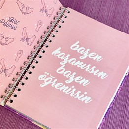  Hayallerinin Peşinden Git Tasarımlı Konuşan Ajanda 