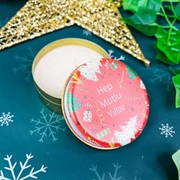 Happy New Years Tin Box Candle Customizable