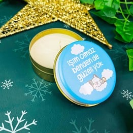İşim Olmaz Benden De Güzeli Yok Tin Box Candle Customizable