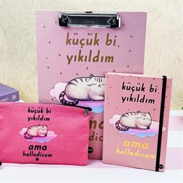  Küçük Bi Yıkıldım V2 Tasarımlı Kırtasiye Seti 