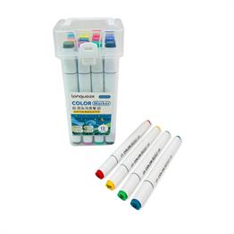  Languo Çift Taraflı 12li Marker Kalem Set