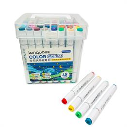  Languo Çift Taraflı 48lı Marker Kalem Set