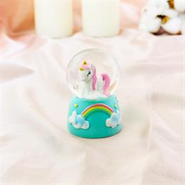 Mini Işıklı Unicorn Kar Küresi