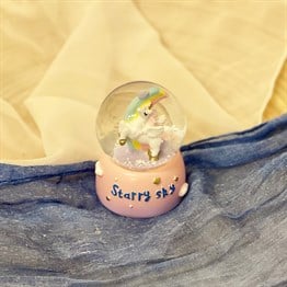 Mini Işıklı Unicorn Starry Sky Kar Küresi