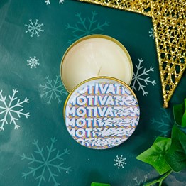 Motivation Tin Box Candle Customizable