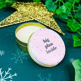 Daisy Tin Box Candle Customizable