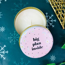 Daisy Tin Box Candle Customizable