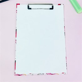 Pink Butterfly Clipboard