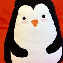 Penguen Tasarımlı Peluş Yastık