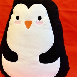 Penguen Tasarımlı Peluş Yastık