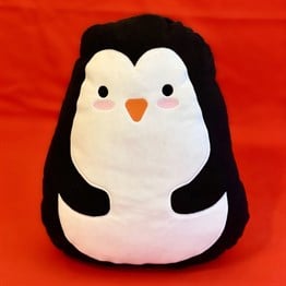 Penguen Tasarımlı Peluş Yastık