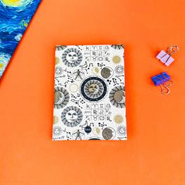  Tarot Ay Ve Güneş Tasarımlı Sert Kapaklı Mini Defter