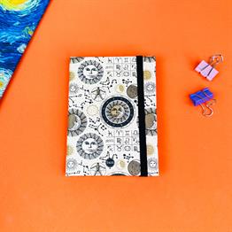  Tarot Ay Ve Güneş Tasarımlı Sert Kapaklı Mini Defter