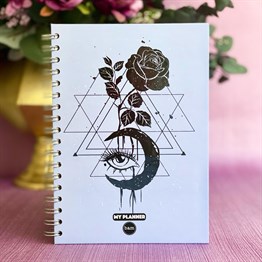  Tarot Gül Tasarımlı Konuşan Ajanda 